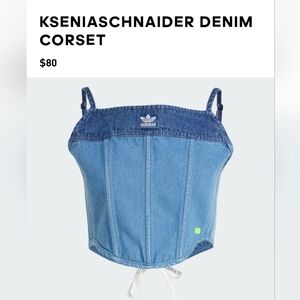 Kseniaschnaider Blue Denim Corset